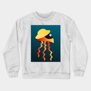 cool Jellyfish Crewneck Sweatshirt